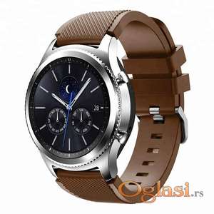 Braon silikonska narukvica 22mm Samsung,Huawei,Amazfit watch